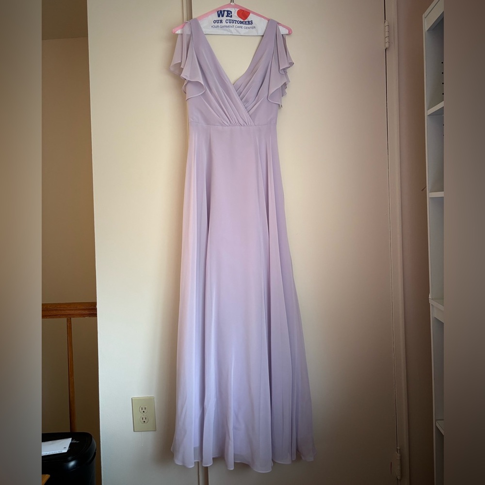 David's Bridal Purple Gown